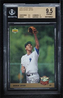 1993 Upper Deck - [Base] #449 - Derek Jeter [BGS 9.5 GEM MINT]