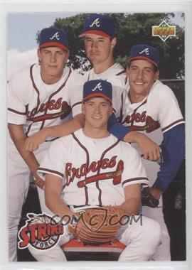 1993 Upper Deck - [Base] #472 - Strike Force (Greg Maddux, Steve Avery, John Smoltz, Tom Glavine) [EX to NM]