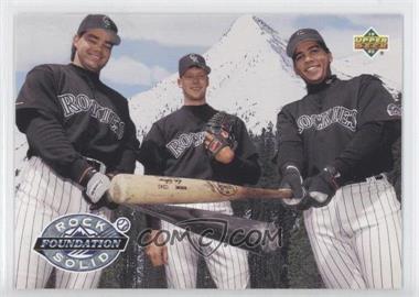 1993 Upper Deck - [Base] #478 - Rock Solid Foundation (Dante Bichette, Dave Nied, Andres Galarraga)