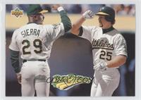 Teammates - Ruben Sierra, Mark McGwire