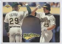 Teammates - Ruben Sierra, Mark McGwire