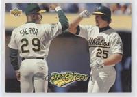 Teammates - Ruben Sierra, Mark McGwire