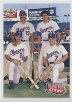 Teammates - Juan Gonzalez, Jose Canseco, Ivan Rodriguez, Rafael Palmeiro