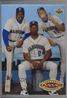 Teammates - Kevin Mitchell, Ken Griffey Jr., Jay Buhner [Noted]