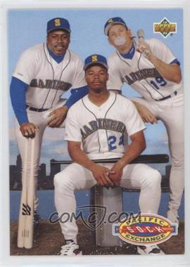 1993 Upper Deck - [Base] #55 - Teammates - Kevin Mitchell, Ken Griffey Jr., Jay Buhner [Good to VG‑EX]