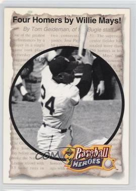 1993 Upper Deck - Baseball Heroes - Willie Mays #49 - Willie Mays [Noted]