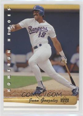 1993 Upper Deck - Homerun Heroes #HR1 - Juan Gonzalez