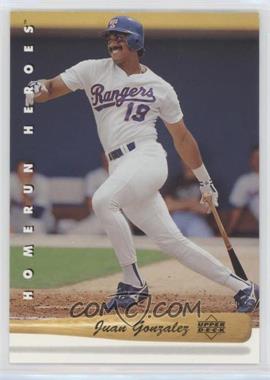 1993 Upper Deck - Homerun Heroes #HR1 - Juan Gonzalez