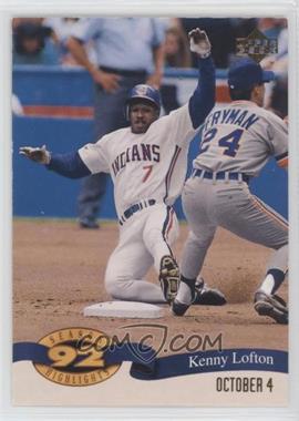 1993 Upper Deck - Season Highlights #HI 11 - Kenny Lofton