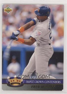 1993 Upper Deck - Triple Crown Contenders #TC5 - Fred McGriff