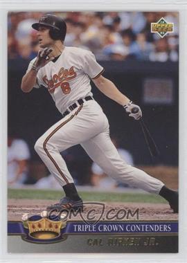 1993 Upper Deck - Triple Crown Contenders #TC7 - Cal Ripken Jr. [EX to NM]