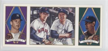 1993 Upper Deck B.A.T. Triple-Folders - All-Star FanFest Baltimore Heroes of Baseball Previews #HOB1 - Ted Williams, Mickey Mantle