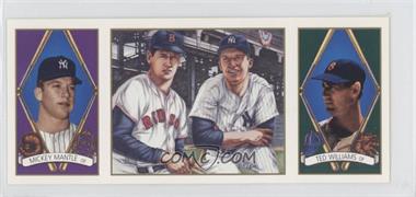 1993 Upper Deck B.A.T. Triple-Folders - All-Star FanFest Baltimore Heroes of Baseball Previews #HOB1 - Ted Williams, Mickey Mantle [EX to NM]