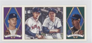 1993 Upper Deck B.A.T. Triple-Folders - All-Star FanFest Baltimore Heroes of Baseball Previews #HOB1 - Ted Williams, Mickey Mantle