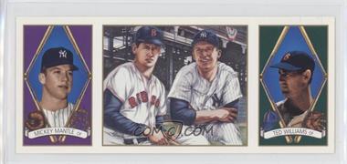 1993 Upper Deck B.A.T. Triple-Folders - All-Star FanFest Baltimore Heroes of Baseball Previews #HOB1 - Ted Williams, Mickey Mantle [EX to NM]