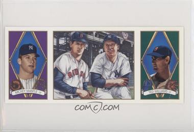 1993 Upper Deck B.A.T. Triple-Folders - All-Star FanFest Baltimore Heroes of Baseball Previews #HOB1 - Ted Williams, Mickey Mantle [Poor to Fair]