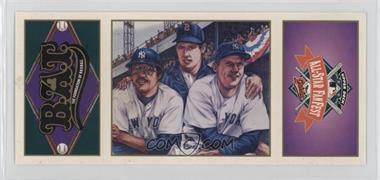 1993 Upper Deck B.A.T. Triple-Folders - All-Star FanFest Baltimore Heroes of Baseball Previews #HOB4 - Reggie Jackson, Ted Williams, Mickey Mantle [EX to NM]