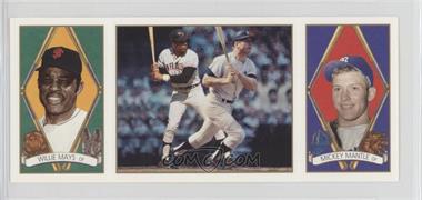 1993 Upper Deck B.A.T. Triple-Folders - [Base] #137 - Mickey Mantle, Willie Mays