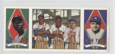 1993 Upper Deck B.A.T. Triple-Folders - [Base] #149 - Babe Ruth, Hank Aaron, Willie Mays