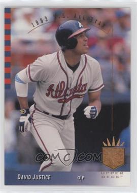 1993 Upper Deck SP - [Base] #13 - David Justice