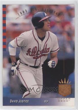 1993 Upper Deck SP - [Base] #13 - David Justice