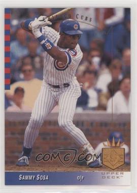 1993 Upper Deck SP - [Base] #89 - Sammy Sosa