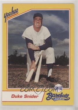1993 Yoo-Hoo Limited Edition Baseball Legends - [Base] #_DUSN - Duke Snider