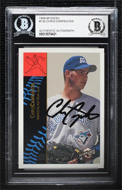 1994-95 Fleer Excel - [Base] #135 - Chris Carpenter [BAS BGS Authentic]