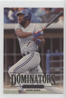 1994 1993 Donruss - 90's Dominators - Jumbo #5.2 - Joe Carter /10000 [EX to NM]