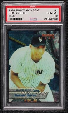 1994 Bowman's Best - [Base] - Blue #2 - Derek Jeter [PSA 10 GEM MT]