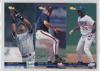 1994 Classic Minor League All Star Edition - Tri-Cards #T67-68-69 - Ray McDavid, Robbie Beckett, Derrek Lee /8000