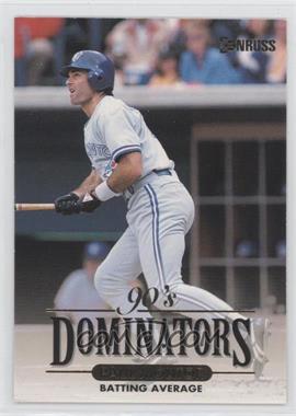 1994 Donruss - 90's Dominators Batting Average #3 - Paul Molitor