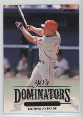 1994 Donruss - 90's Dominators Batting Average #9 - Lenny Dykstra