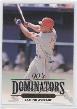 1994 Donruss - 90's Dominators Batting Average #9 - Lenny Dykstra