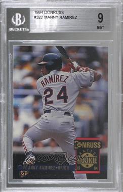 1994 Donruss - [Base] #322 - Manny Ramirez [BGS 9 MINT]