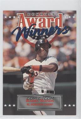 1994 Donruss - Box Topper Award Winners - Jumbo #4 - Barry Bonds /10000