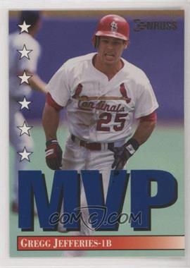 1994 Donruss - MVP #12 - Gregg Jefferies