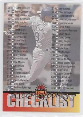 1994 Donruss Triple Play - [Base] #300 - Checklist (Juan Gonzalez)