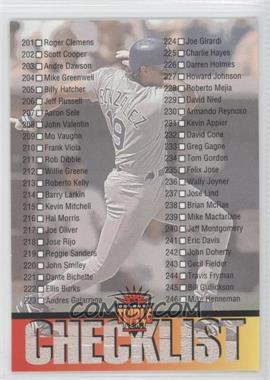 1994 Donruss Triple Play - [Base] #300 - Checklist (Juan Gonzalez)