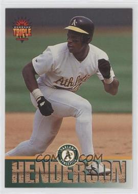 1994 Donruss Triple Play - [Base] #4 - Rickey Henderson