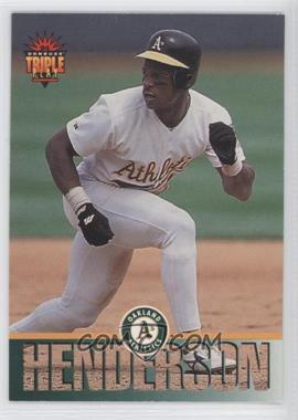 1994 Donruss Triple Play - [Base] #4 - Rickey Henderson