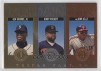 Kirby Puckett, Albert Belle, Ken Griffey Jr. [EX to NM]