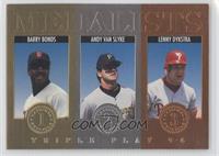 Barry Bonds, Andy Van Slyke, Lenny Dykstra