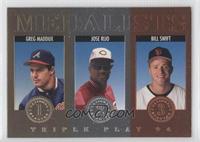 Greg Maddux, Jose Rijo, Bill Swift