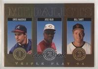 Greg Maddux, Jose Rijo, Bill Swift [EX to NM]