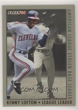 1994 Fleer - League Leaders #4 - Kenny Lofton