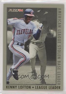 1994 Fleer - League Leaders #4 - Kenny Lofton