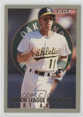 1994 Fleer - Major League Prospects #1 - Kurt Abbott