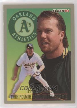 1994 Fleer - Team Leaders #11 - Mark McGwire [EX to NM]