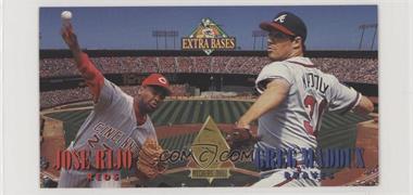 1994 Fleer Extra Bases - Pitchers Duel #M7 - Jose Rijo, Greg Maddux [Noted]